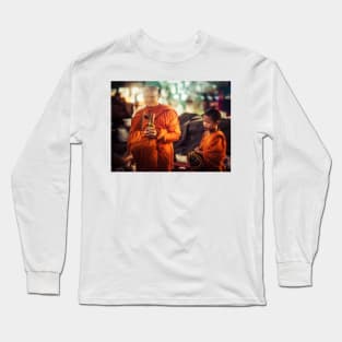 Monk and Little Monk Thailand Long Sleeve T-Shirt